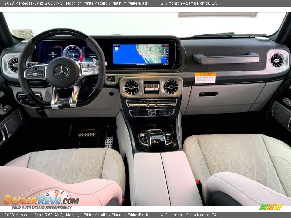 Platinum White/Black Interior - 2023 Mercedes-Benz G 63 AMG Photo #6