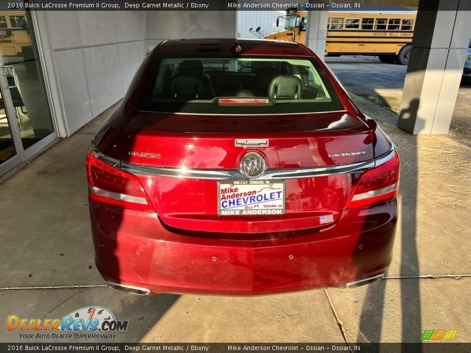 2016 Buick LaCrosse Premium II Group Deep Garnet Metallic / Ebony Photo #8