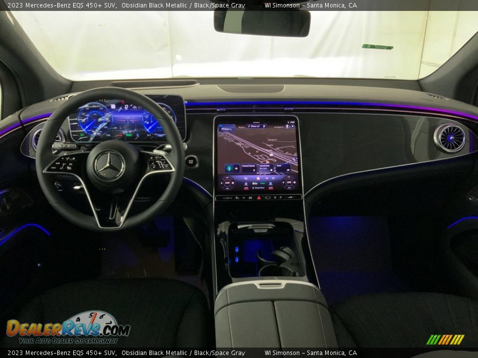 2023 Mercedes-Benz EQS 450+ SUV Obsidian Black Metallic / Black/Space Gray Photo #10