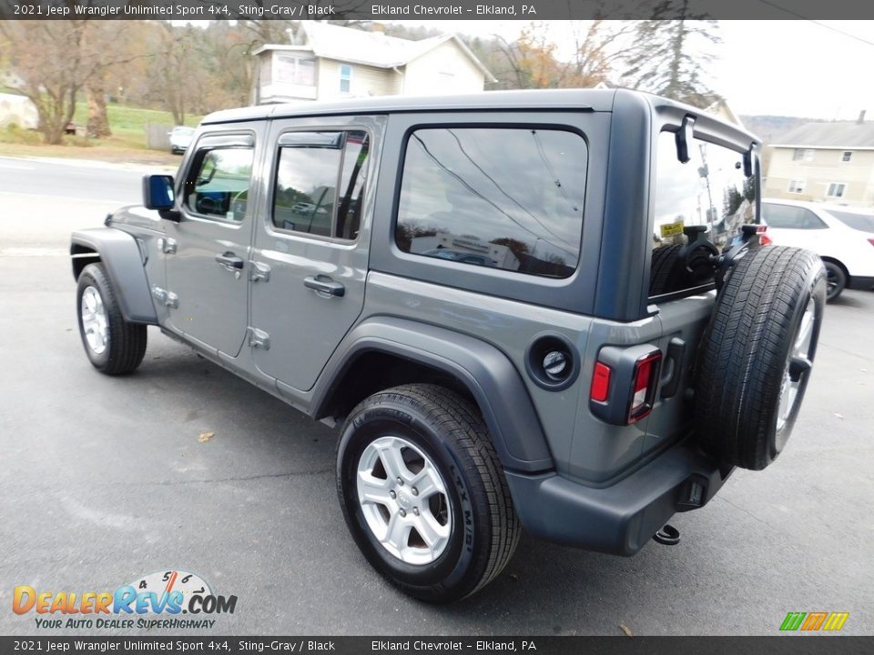 2021 Jeep Wrangler Unlimited Sport 4x4 Sting-Gray / Black Photo #10