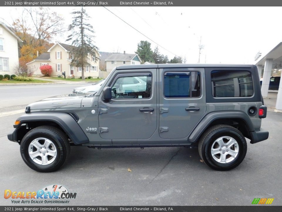 2021 Jeep Wrangler Unlimited Sport 4x4 Sting-Gray / Black Photo #11