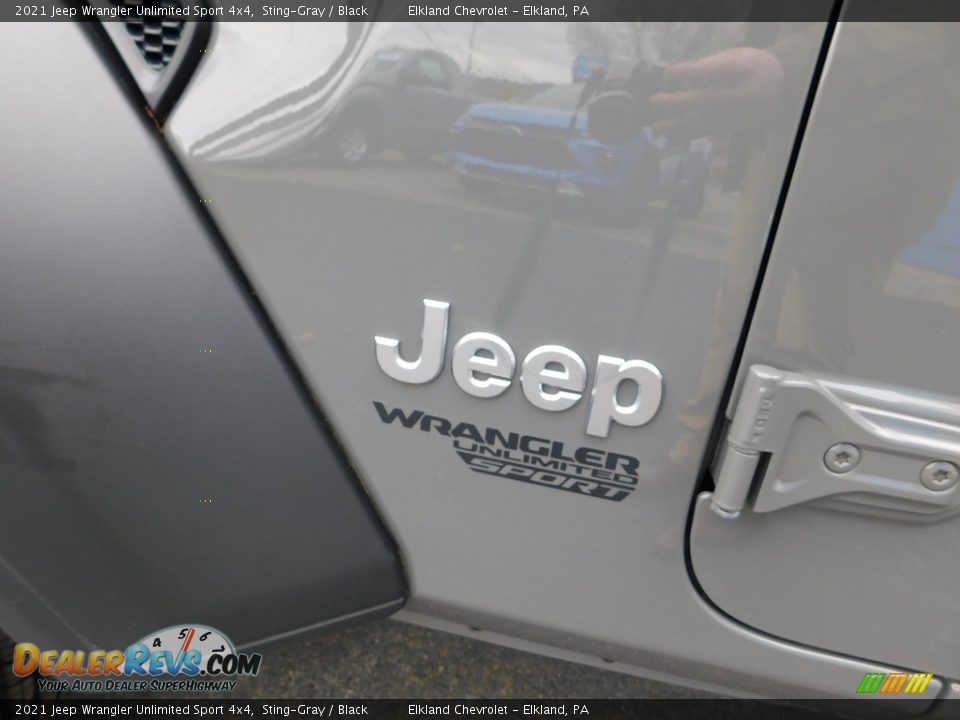 2021 Jeep Wrangler Unlimited Sport 4x4 Sting-Gray / Black Photo #13