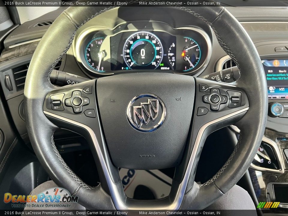 2016 Buick LaCrosse Premium II Group Steering Wheel Photo #18