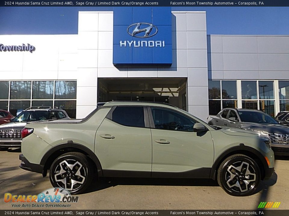 2024 Hyundai Santa Cruz Limited AWD Sage Gray / Limited Dark Gray/Orange Accents Photo #1