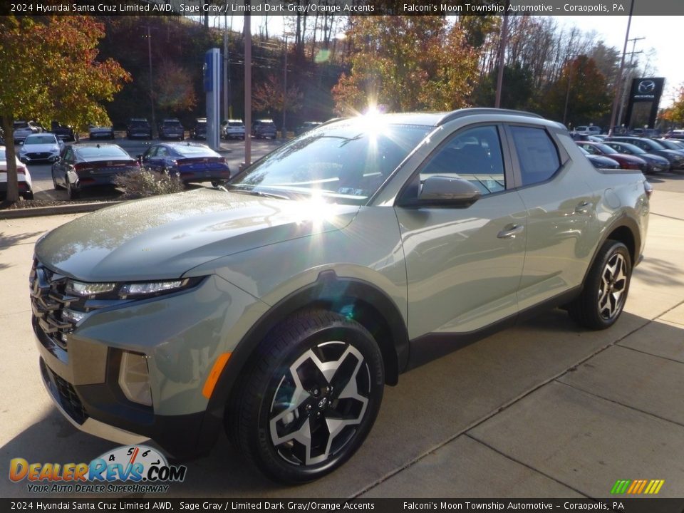 Front 3/4 View of 2024 Hyundai Santa Cruz Limited AWD Photo #7