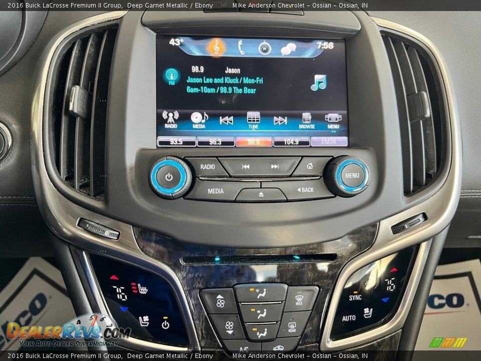 Controls of 2016 Buick LaCrosse Premium II Group Photo #22