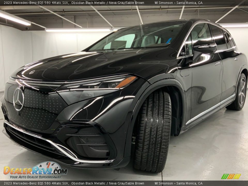 2023 Mercedes-Benz EQS 580 4Matic SUV Obsidian Black Metallic / Neva Gray/Sable Brown Photo #7