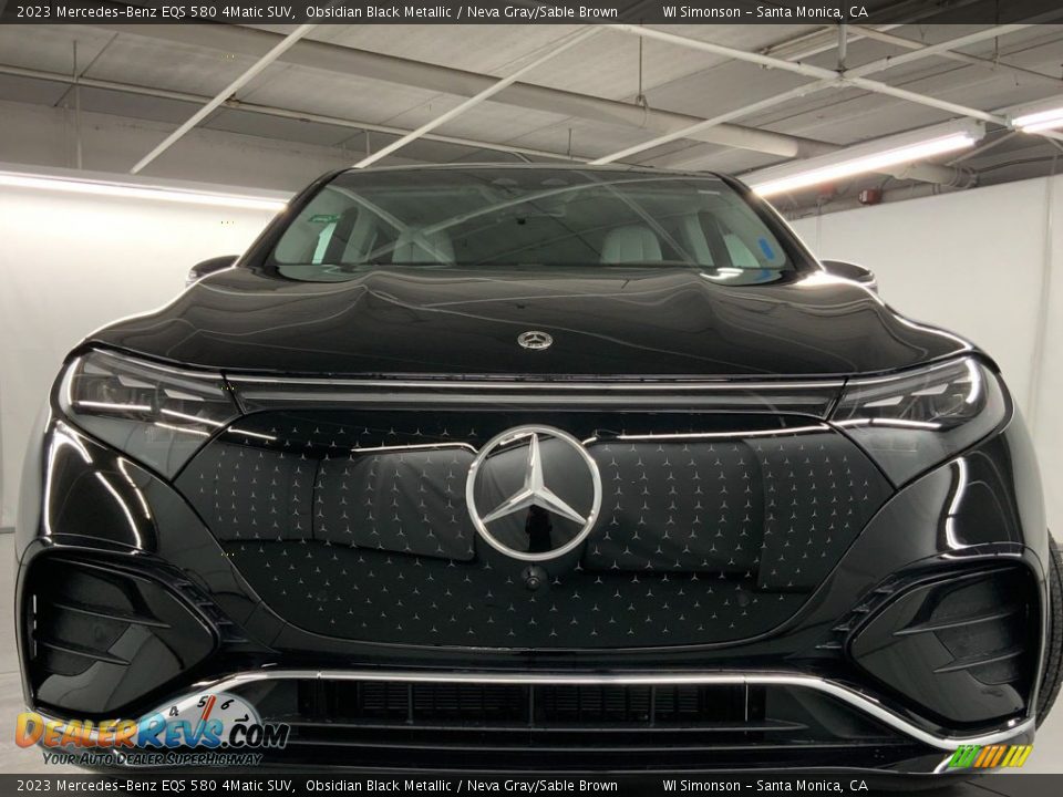 2023 Mercedes-Benz EQS 580 4Matic SUV Obsidian Black Metallic / Neva Gray/Sable Brown Photo #8