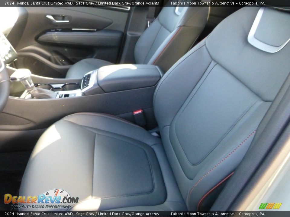 2024 Hyundai Santa Cruz Limited AWD Sage Gray / Limited Dark Gray/Orange Accents Photo #11