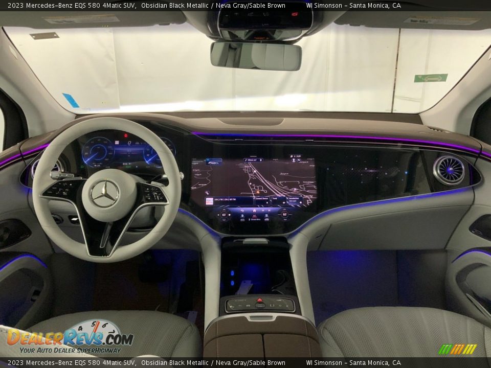 Dashboard of 2023 Mercedes-Benz EQS 580 4Matic SUV Photo #10