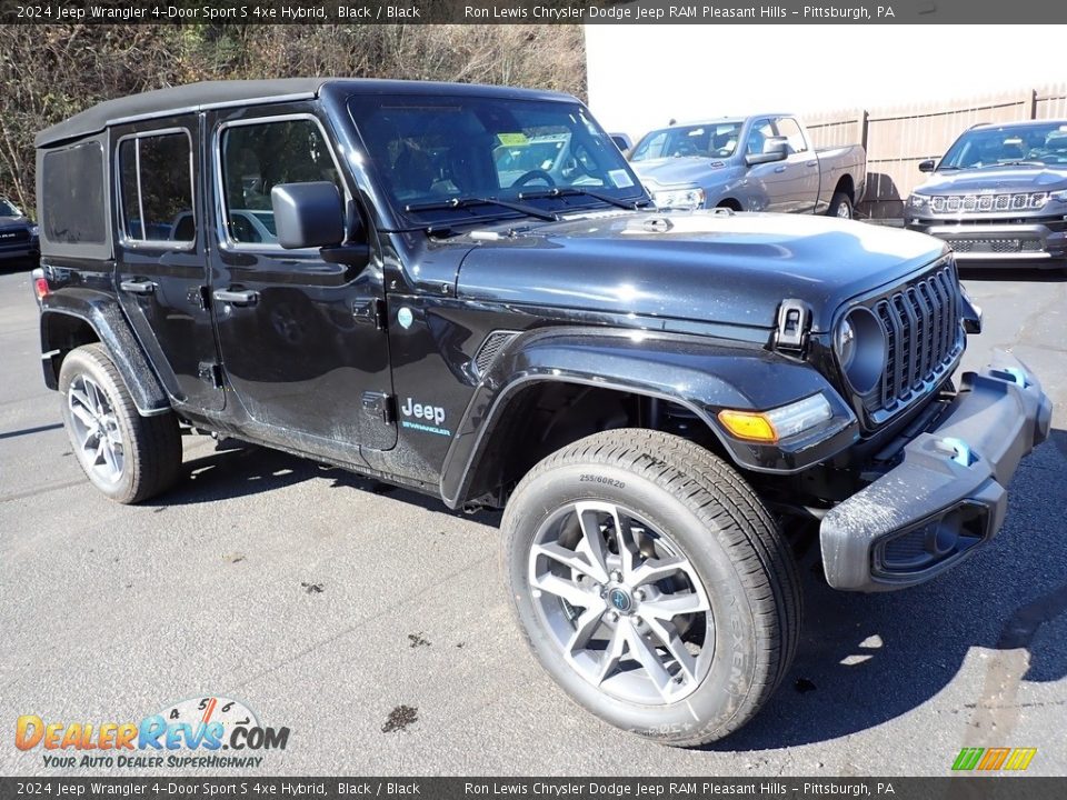 2024 Jeep Wrangler 4-Door Sport S 4xe Hybrid Black / Black Photo #8