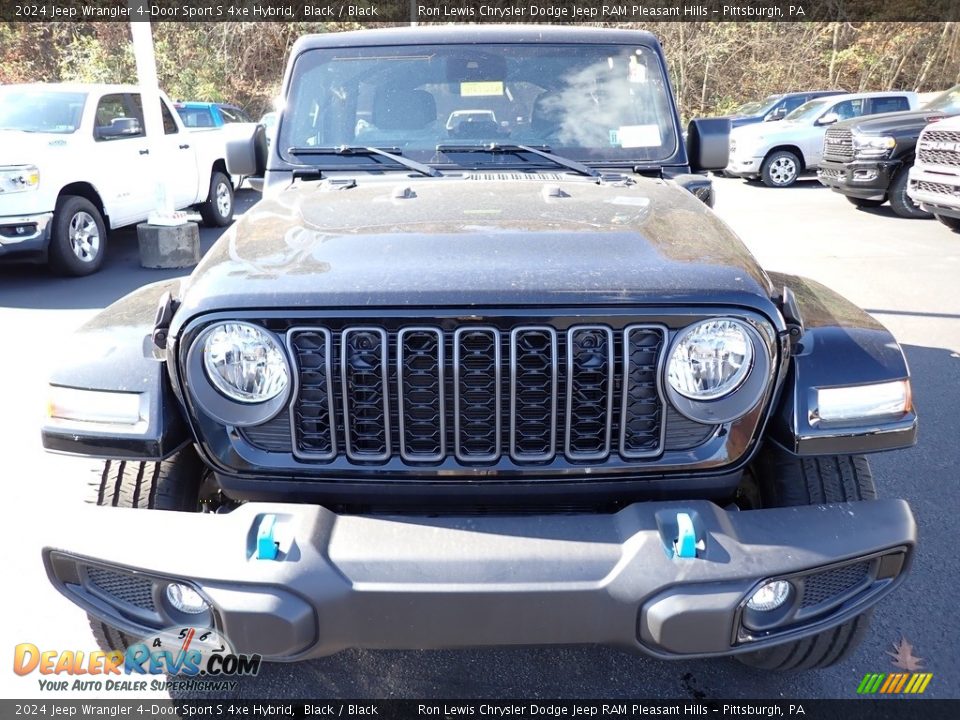 2024 Jeep Wrangler 4-Door Sport S 4xe Hybrid Black / Black Photo #9