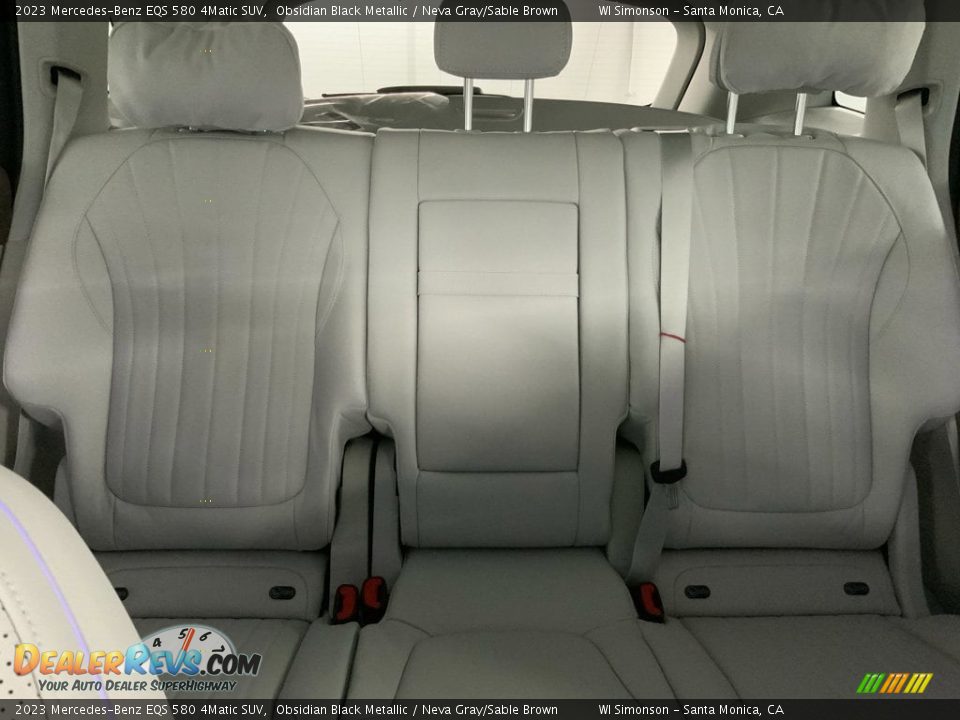Rear Seat of 2023 Mercedes-Benz EQS 580 4Matic SUV Photo #17