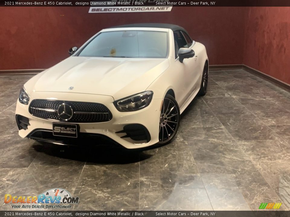 2021 Mercedes-Benz E 450 Cabriolet designo Diamond White Metallic / Black Photo #1