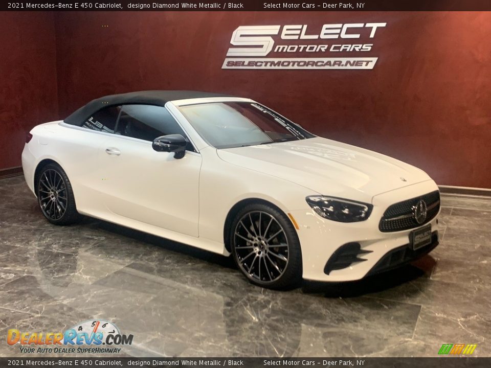 2021 Mercedes-Benz E 450 Cabriolet designo Diamond White Metallic / Black Photo #3