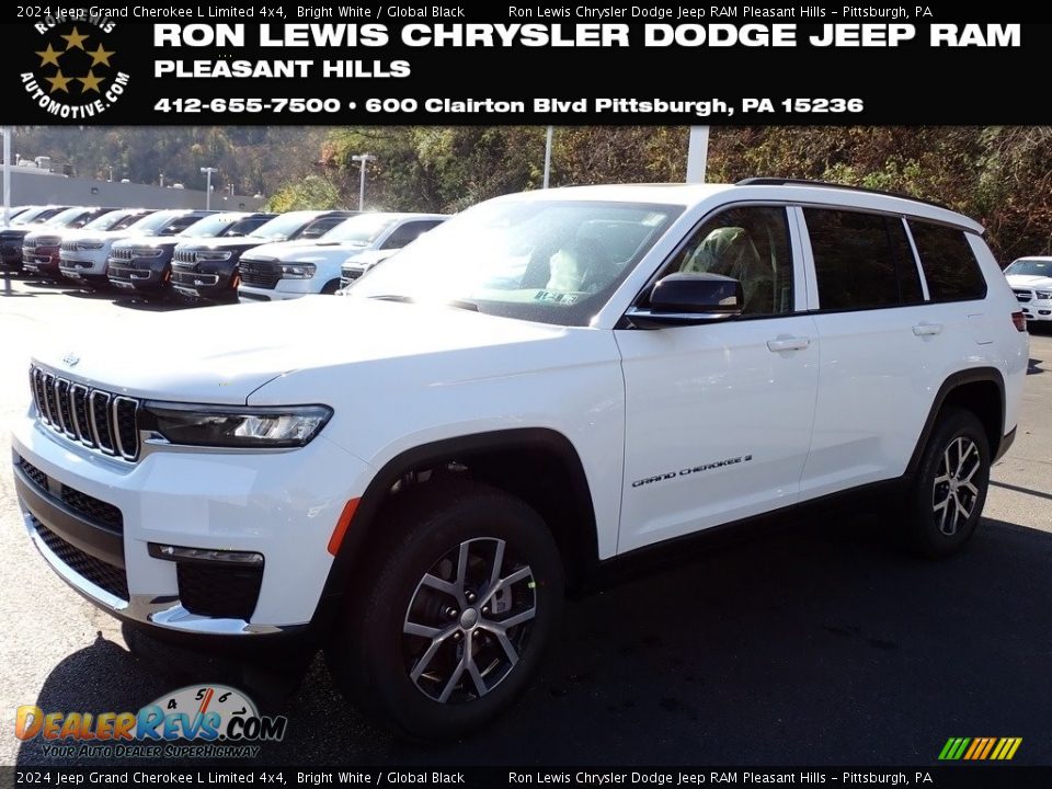 2024 Jeep Grand Cherokee L Limited 4x4 Bright White / Global Black Photo #1