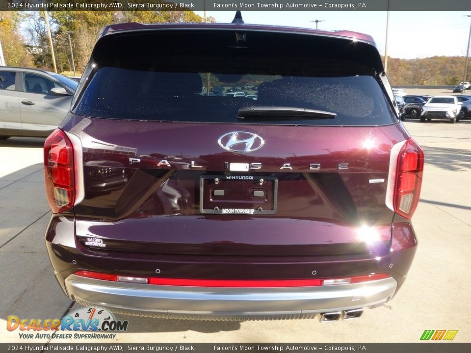 2024 Hyundai Palisade Calligraphy AWD Sierra Burgundy / Black Photo #3