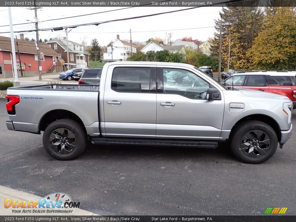 Iconic Silver Metallic 2023 Ford F150 Lightning XLT 4x4 Photo #8