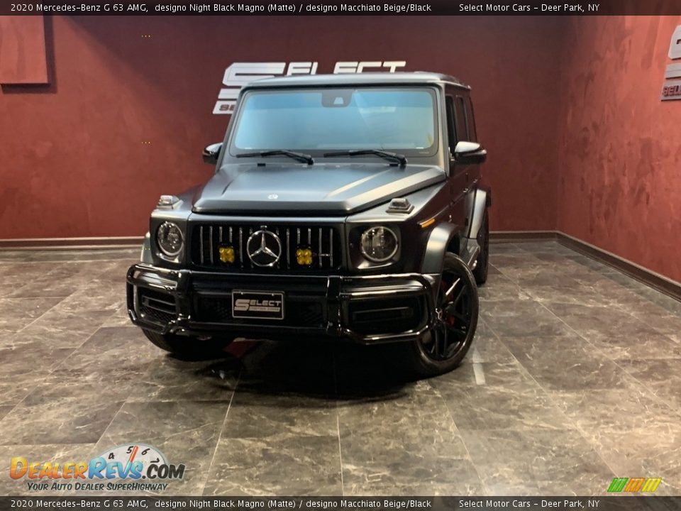 2020 Mercedes-Benz G 63 AMG designo Night Black Magno (Matte) / designo Macchiato Beige/Black Photo #1