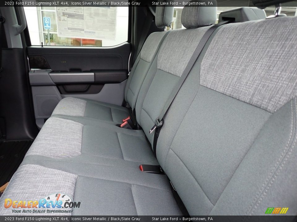 Rear Seat of 2023 Ford F150 Lightning XLT 4x4 Photo #12