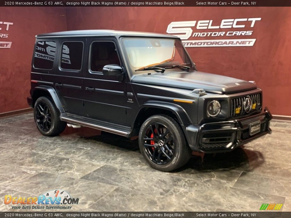 2020 Mercedes-Benz G 63 AMG designo Night Black Magno (Matte) / designo Macchiato Beige/Black Photo #3