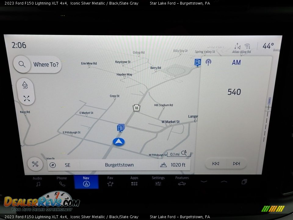 Navigation of 2023 Ford F150 Lightning XLT 4x4 Photo #18