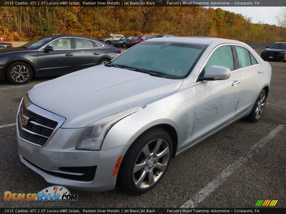 2015 Cadillac ATS 2.0T Luxury AWD Sedan Radiant Silver Metallic / Jet Black/Jet Black Photo #1