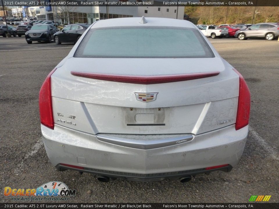 2015 Cadillac ATS 2.0T Luxury AWD Sedan Radiant Silver Metallic / Jet Black/Jet Black Photo #3