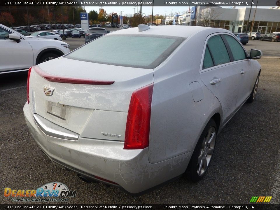 2015 Cadillac ATS 2.0T Luxury AWD Sedan Radiant Silver Metallic / Jet Black/Jet Black Photo #4