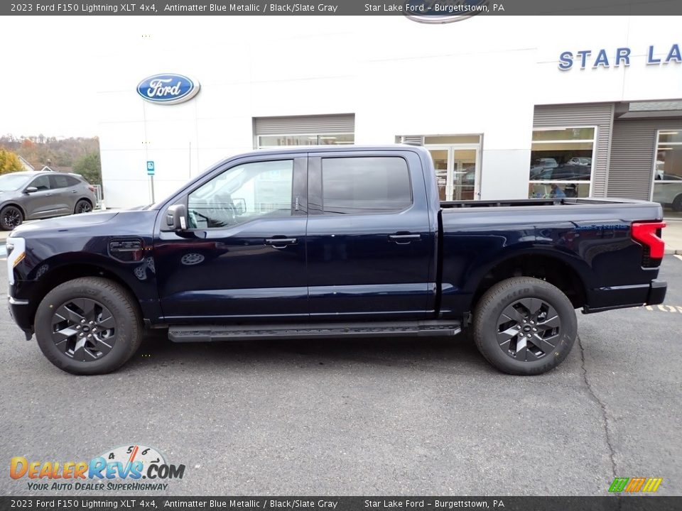 Antimatter Blue Metallic 2023 Ford F150 Lightning XLT 4x4 Photo #2