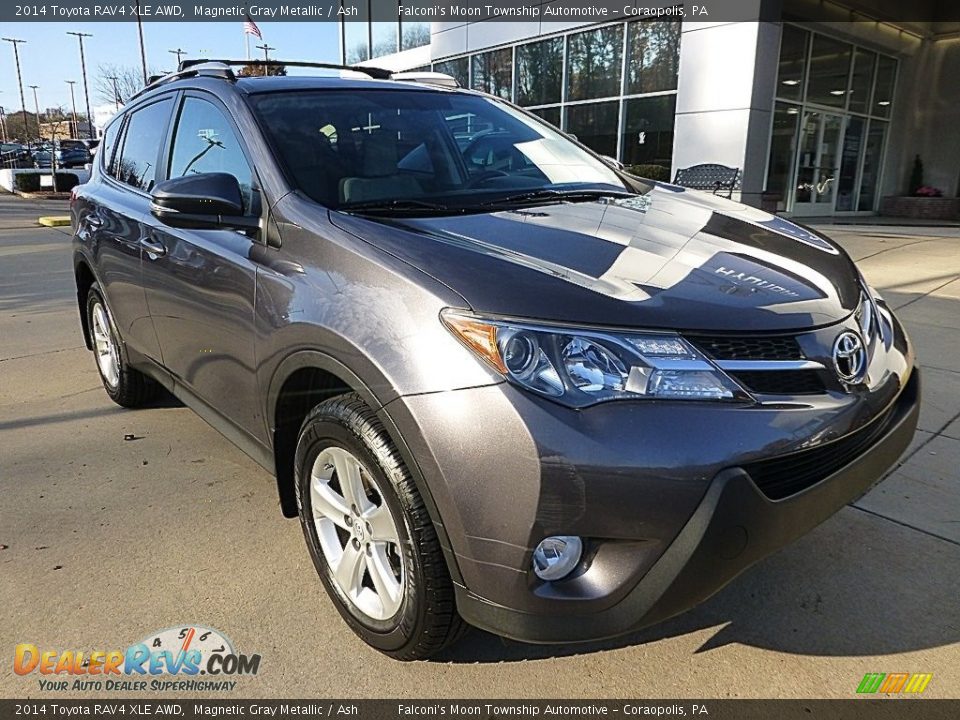 2014 Toyota RAV4 XLE AWD Magnetic Gray Metallic / Ash Photo #9