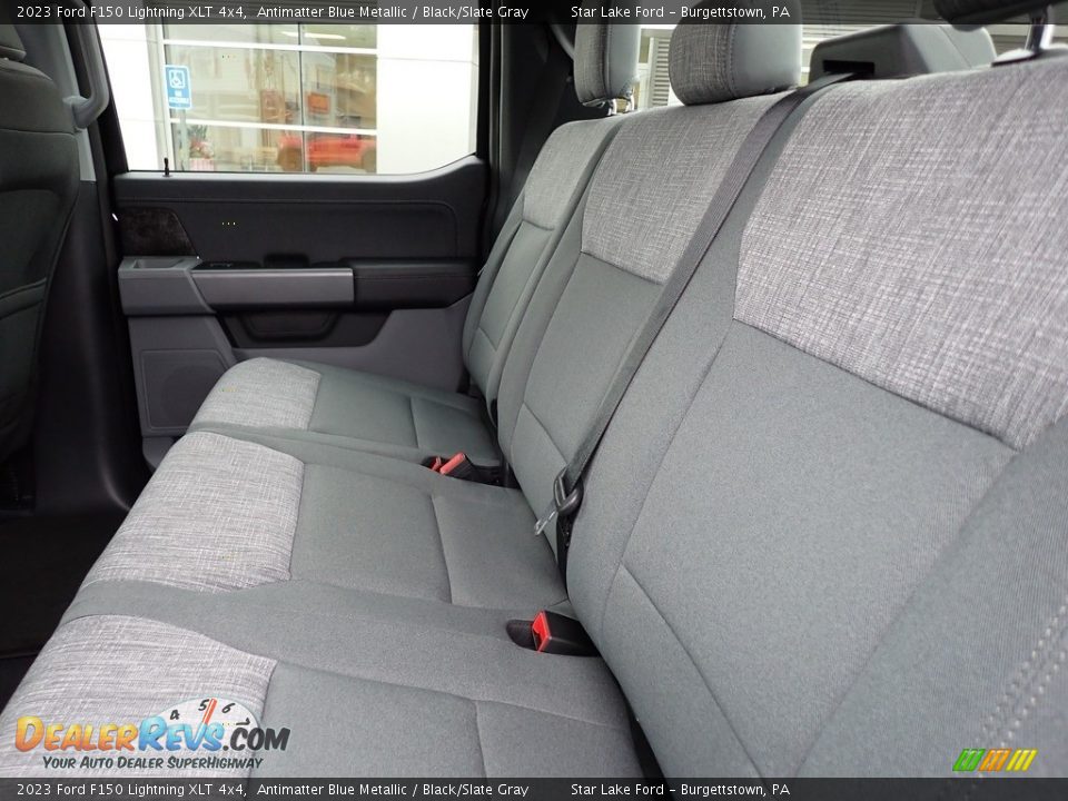 Rear Seat of 2023 Ford F150 Lightning XLT 4x4 Photo #12