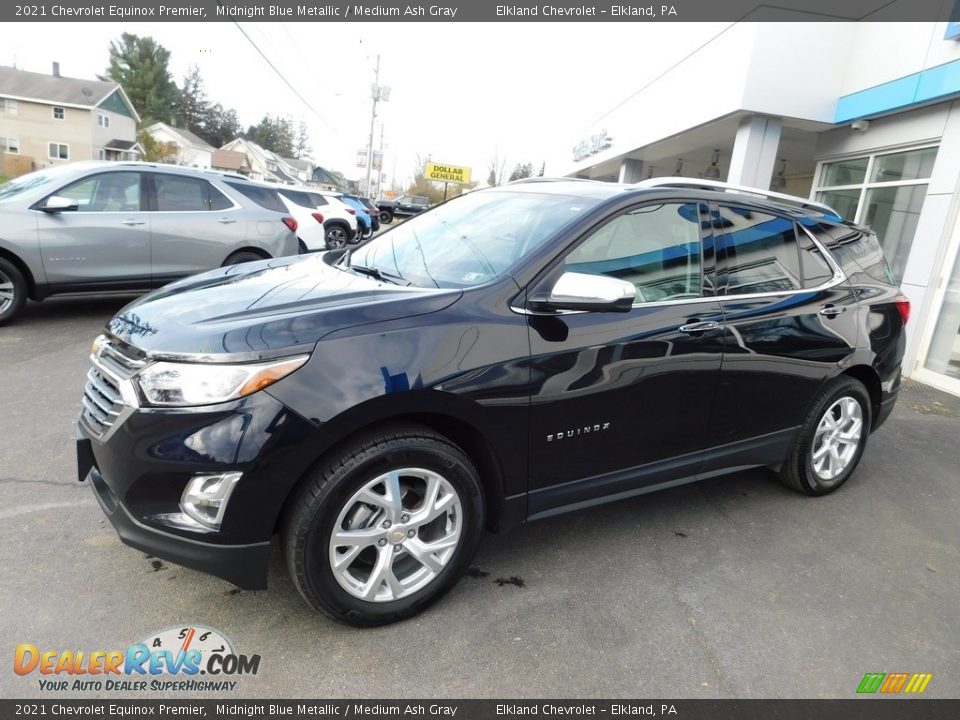 2021 Chevrolet Equinox Premier Midnight Blue Metallic / Medium Ash Gray Photo #1