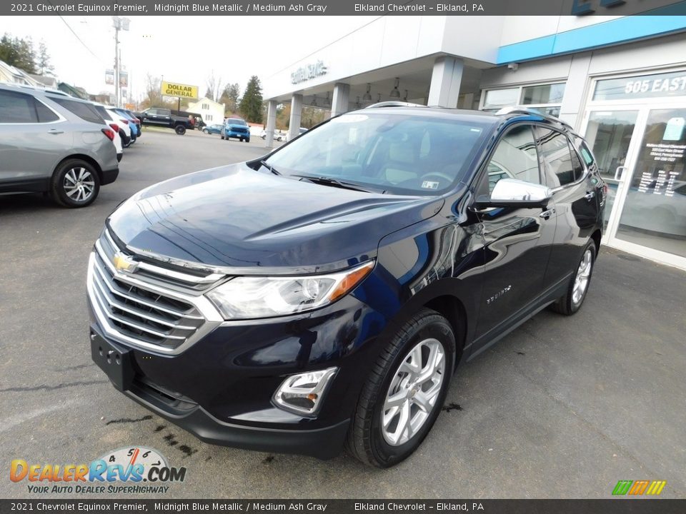 2021 Chevrolet Equinox Premier Midnight Blue Metallic / Medium Ash Gray Photo #2