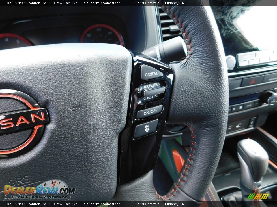 2022 Nissan Frontier Pro-4X Crew Cab 4x4 Steering Wheel Photo #27