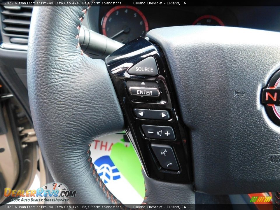 2022 Nissan Frontier Pro-4X Crew Cab 4x4 Steering Wheel Photo #28