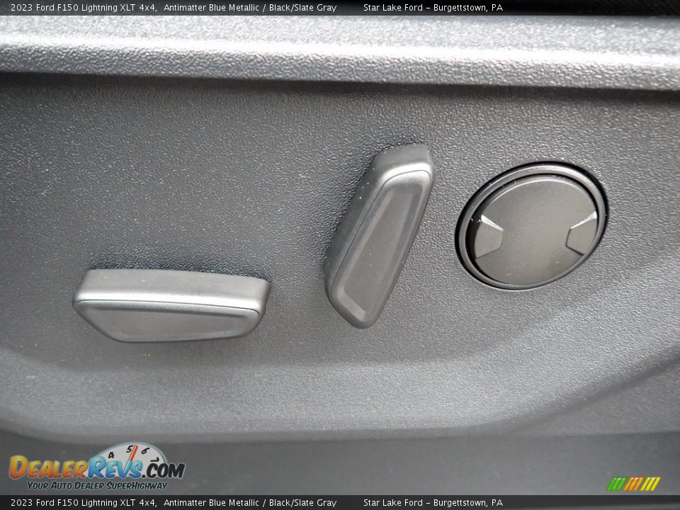 2023 Ford F150 Lightning XLT 4x4 Antimatter Blue Metallic / Black/Slate Gray Photo #16
