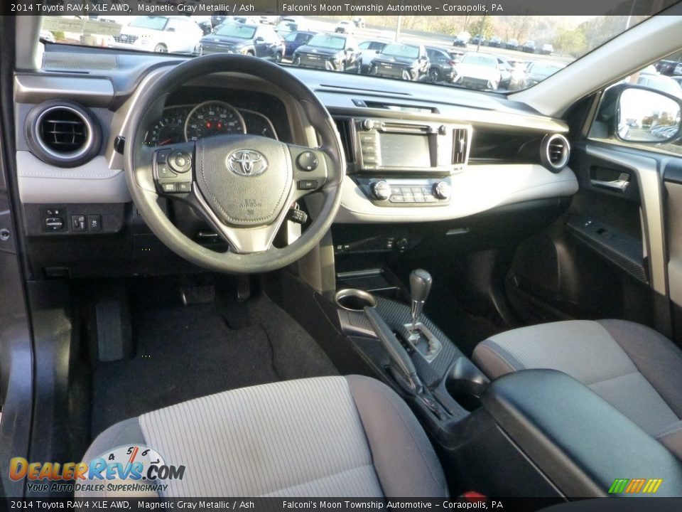 2014 Toyota RAV4 XLE AWD Magnetic Gray Metallic / Ash Photo #19