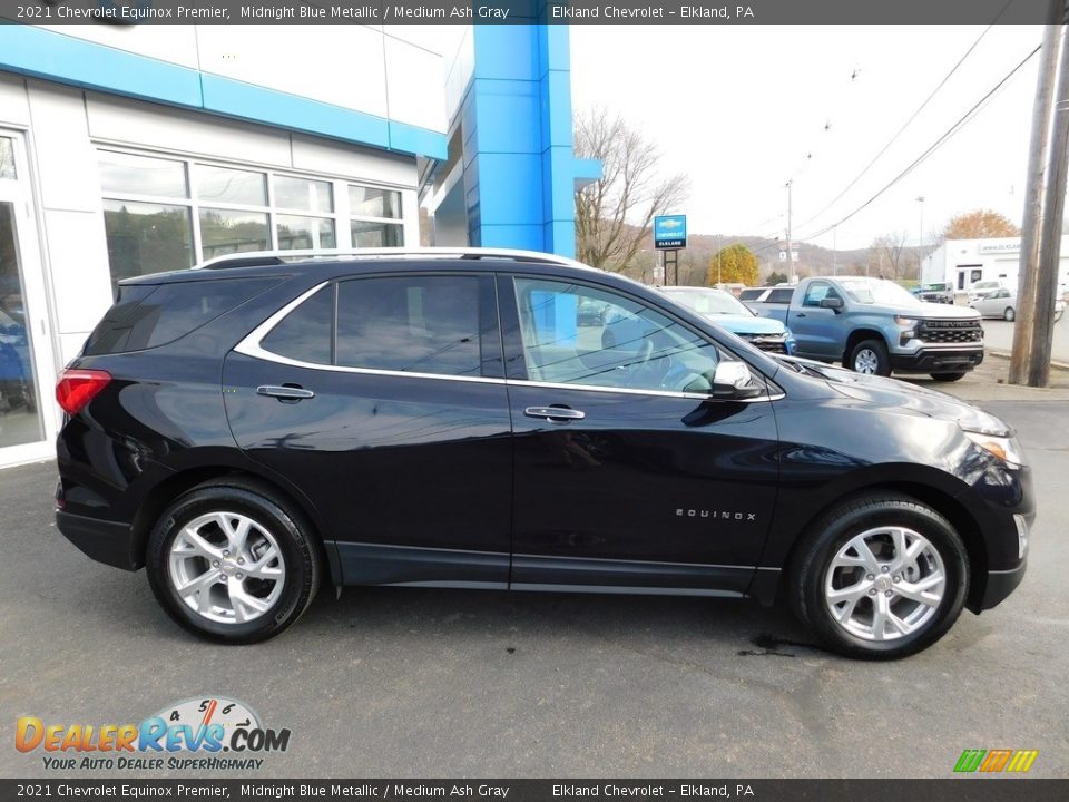 2021 Chevrolet Equinox Premier Midnight Blue Metallic / Medium Ash Gray Photo #6