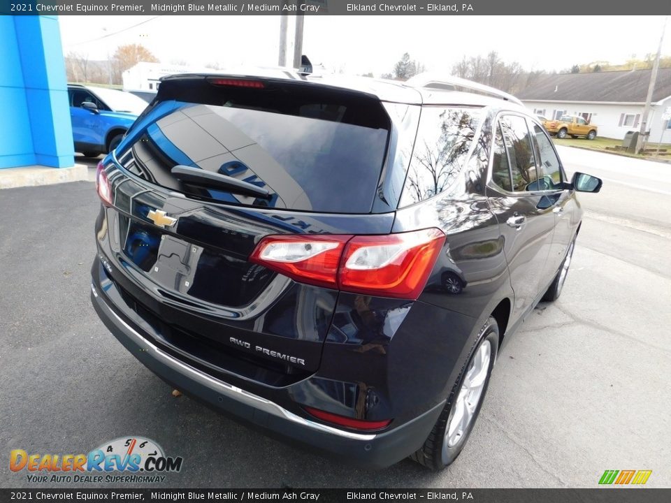 2021 Chevrolet Equinox Premier Midnight Blue Metallic / Medium Ash Gray Photo #8