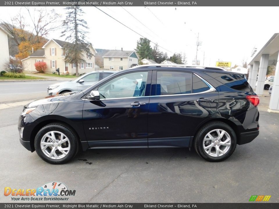 2021 Chevrolet Equinox Premier Midnight Blue Metallic / Medium Ash Gray Photo #11