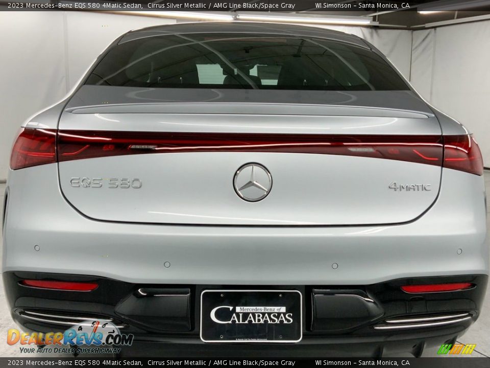 2023 Mercedes-Benz EQS 580 4Matic Sedan Cirrus Silver Metallic / AMG Line Black/Space Gray Photo #5