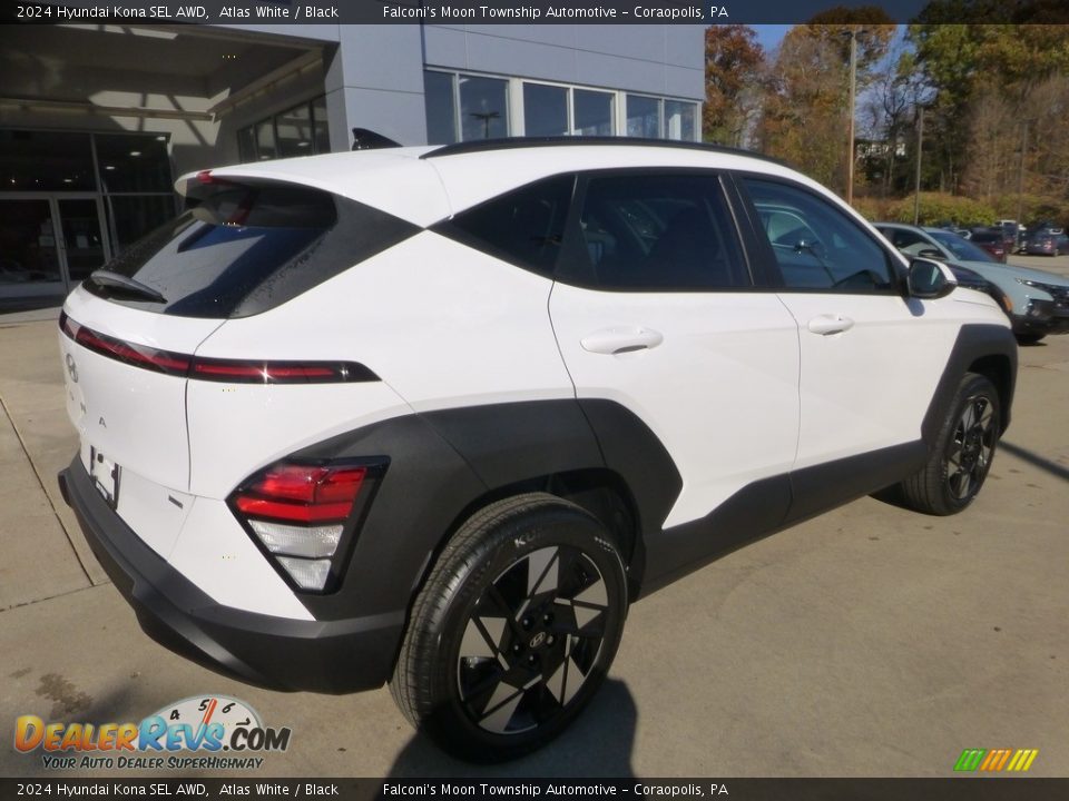 2024 Hyundai Kona SEL AWD Atlas White / Black Photo #2