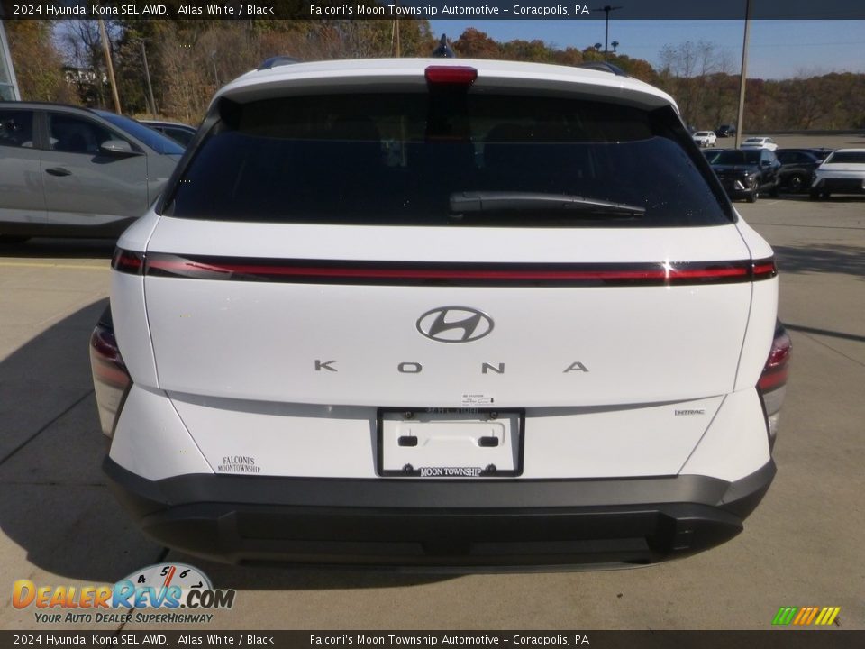 2024 Hyundai Kona SEL AWD Atlas White / Black Photo #3