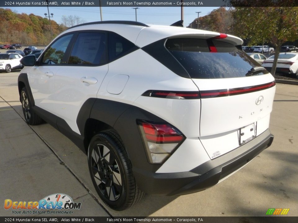 2024 Hyundai Kona SEL AWD Atlas White / Black Photo #5