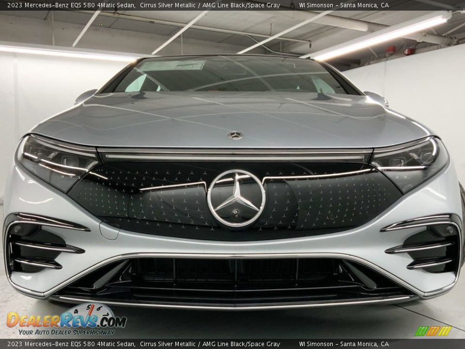 2023 Mercedes-Benz EQS 580 4Matic Sedan Cirrus Silver Metallic / AMG Line Black/Space Gray Photo #8