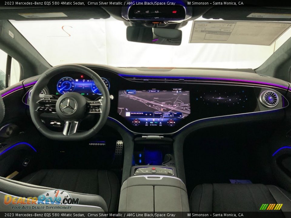Dashboard of 2023 Mercedes-Benz EQS 580 4Matic Sedan Photo #10