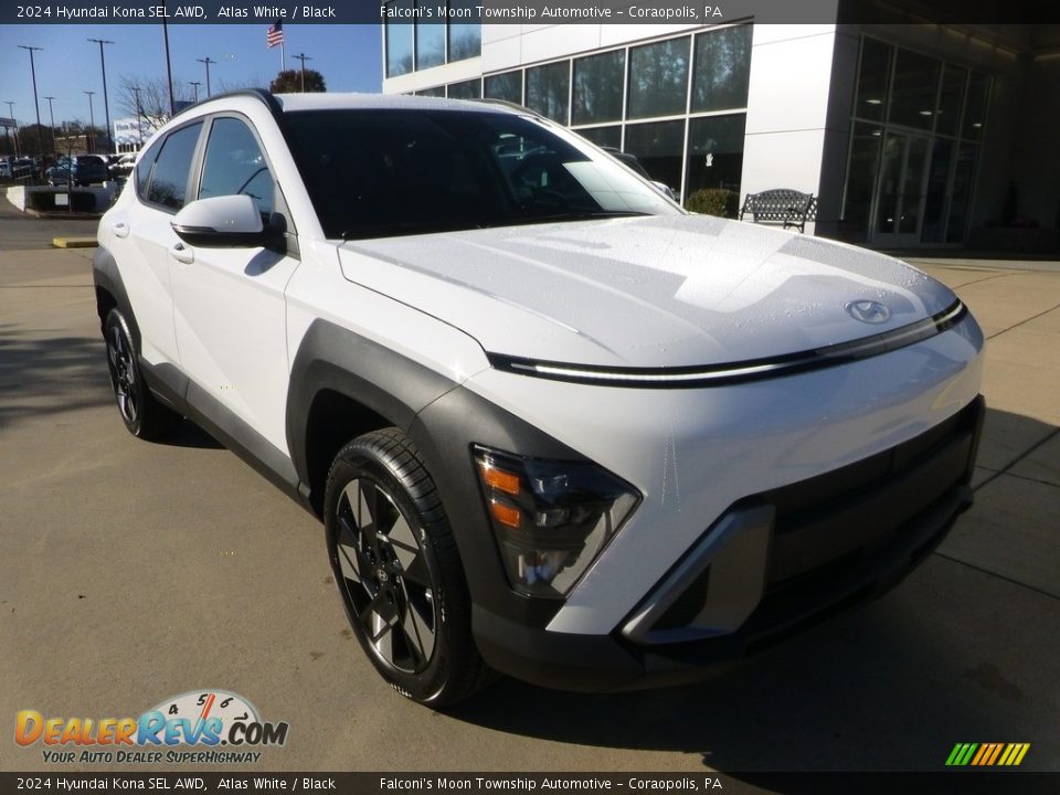 2024 Hyundai Kona SEL AWD Atlas White / Black Photo #9