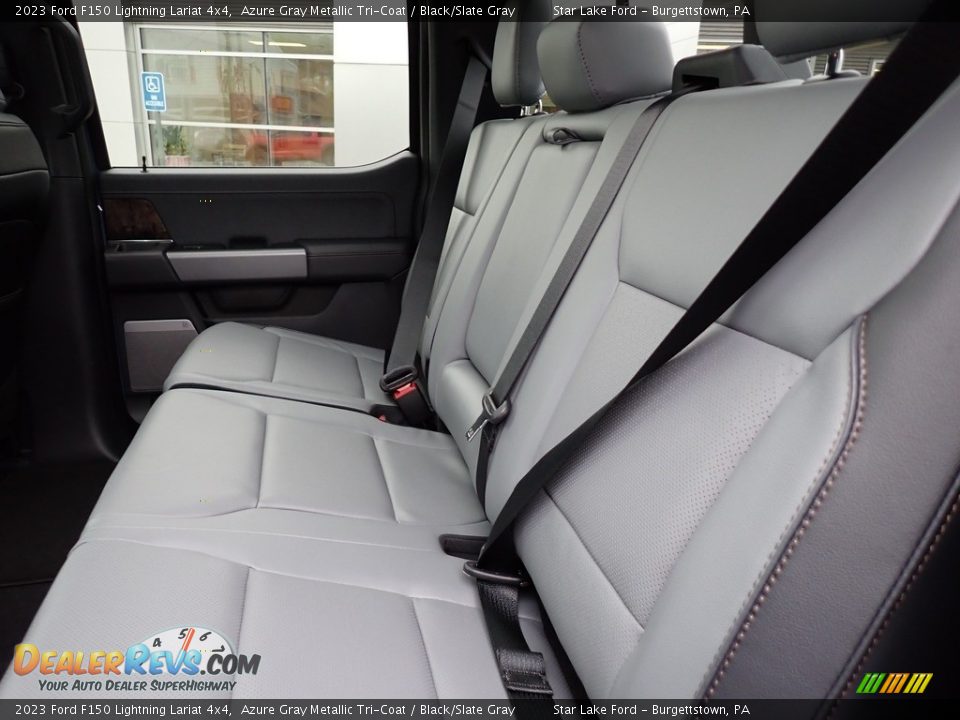 Rear Seat of 2023 Ford F150 Lightning Lariat 4x4 Photo #11