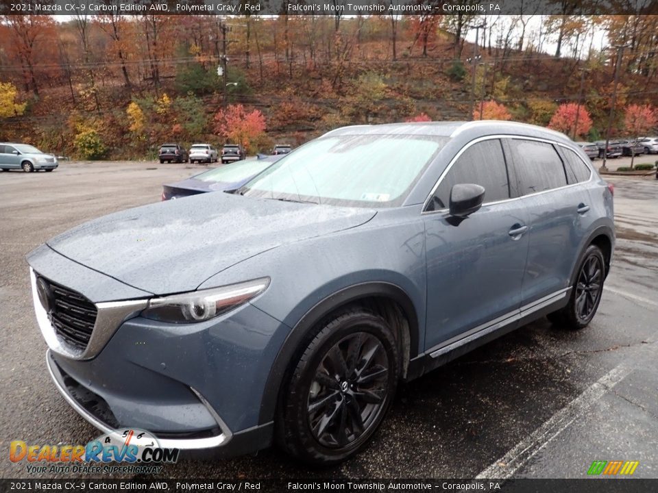 Front 3/4 View of 2021 Mazda CX-9 Carbon Edition AWD Photo #1